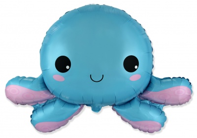 Happy Octopus 31'' Super Shape Foil Balloon